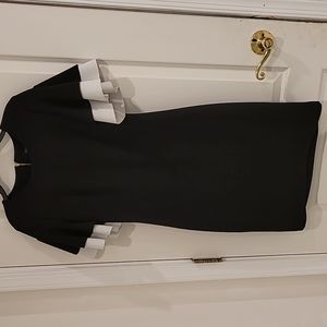 Tommy Hilgifer Black Flounce Sleeve Dress